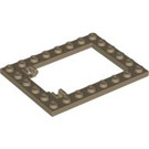 LEGO Plate 6 x 8 Trap Door Frame Flush Pin Holders (92107)