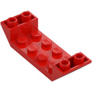 LEGO Red Slope 2 x 6 (45°) Double Inverted with Open Center (22889)